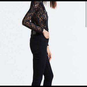 Levi’s skinny fit black overalls size 28